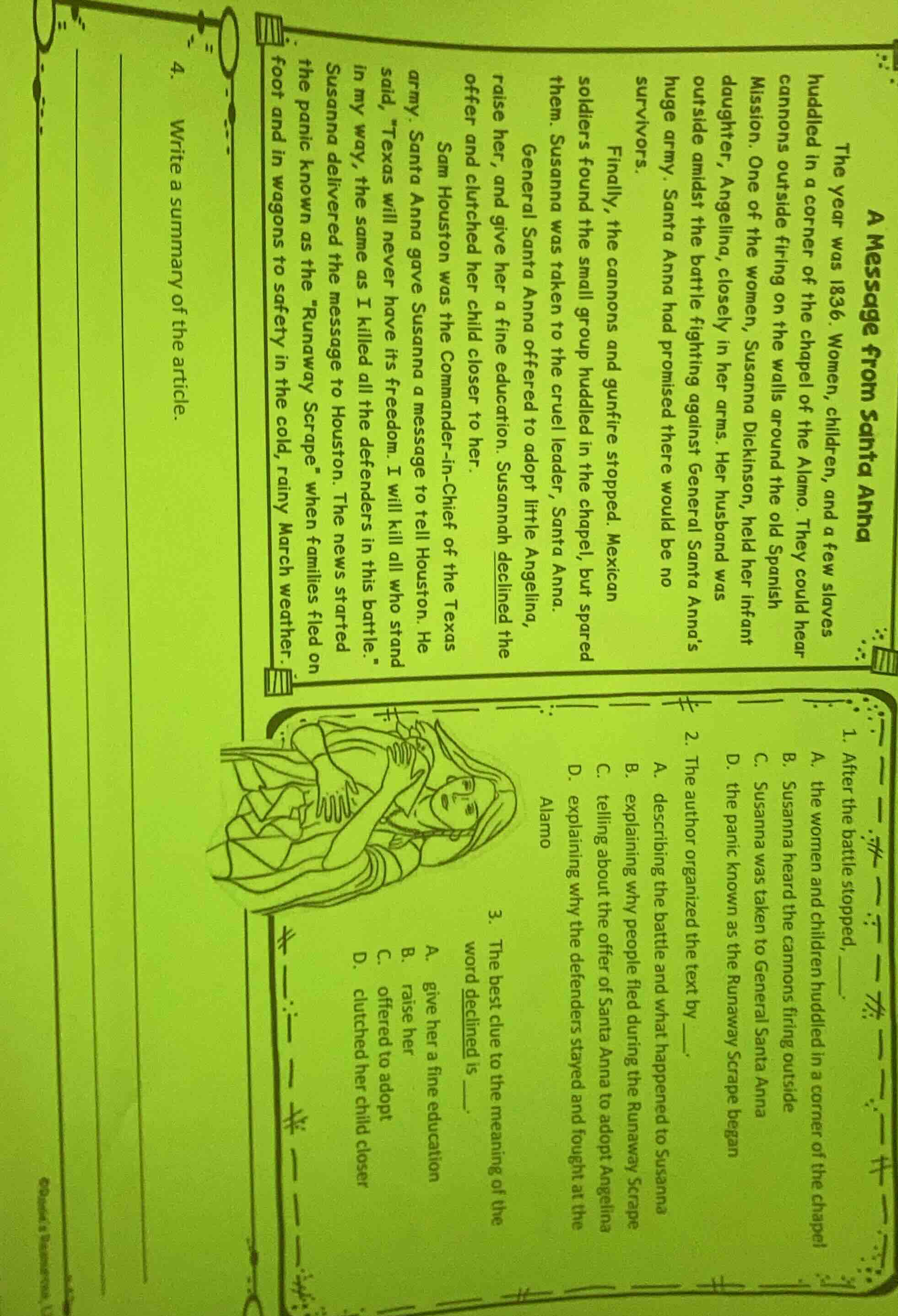 a message from santa annathe year was 1836. women, children, and a few …