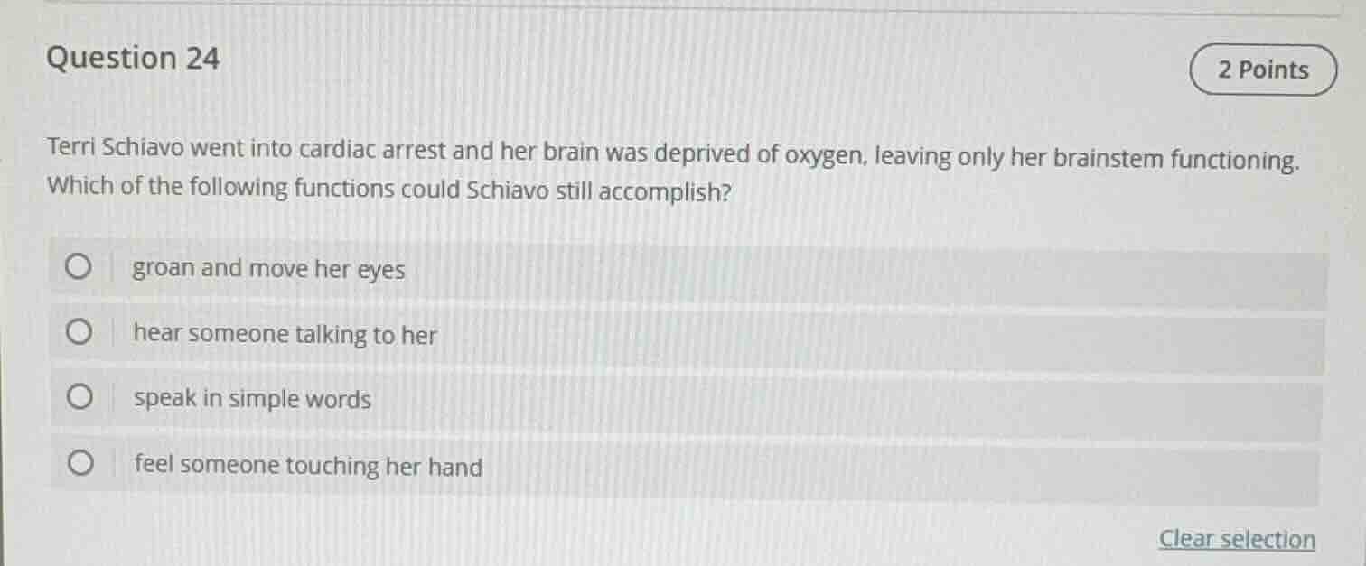 question 24 2 points terri schiavo went into cardiac arrest and her bra…