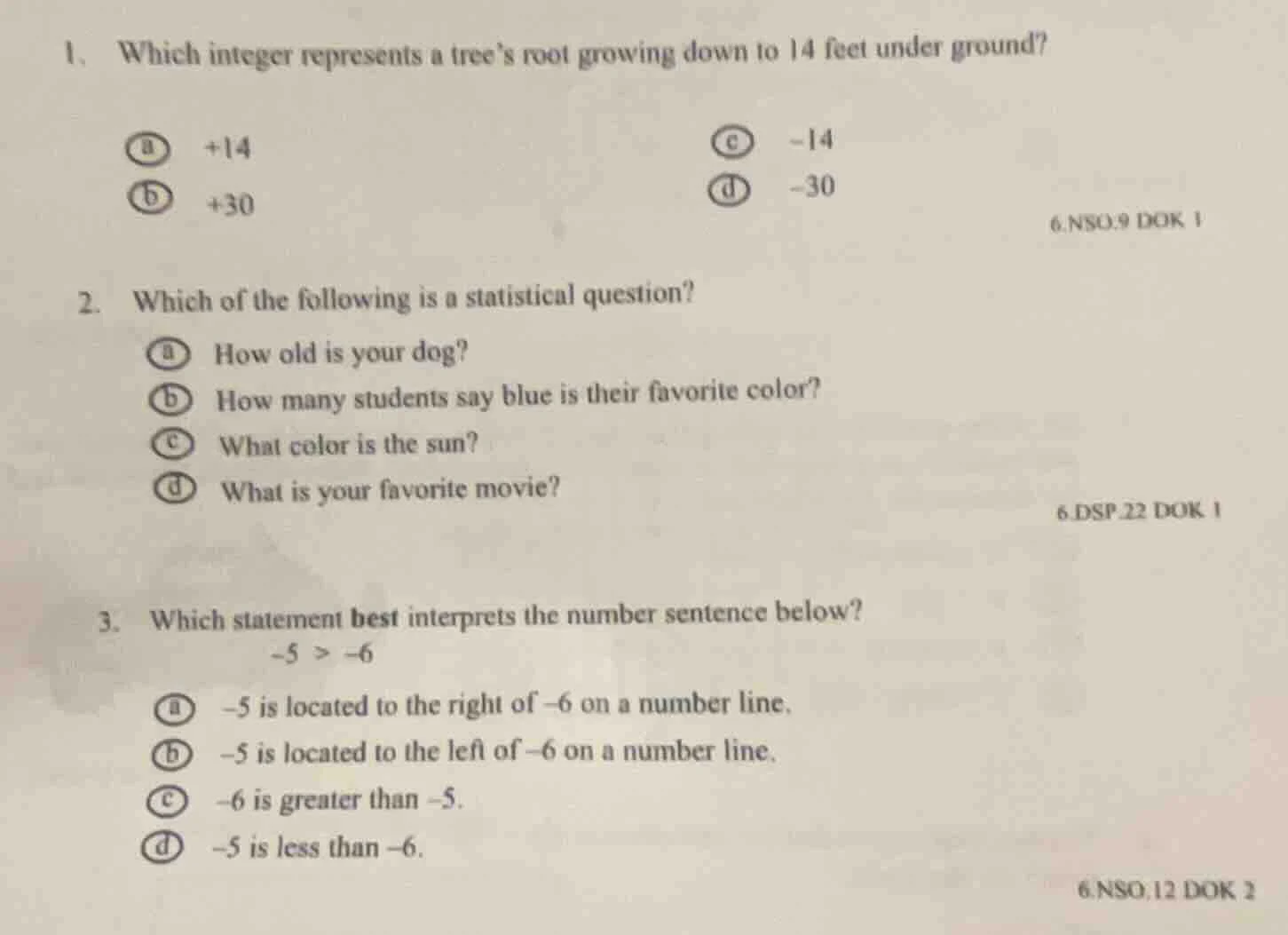 1. which integer represents a trees root growing down to 14 feet under …