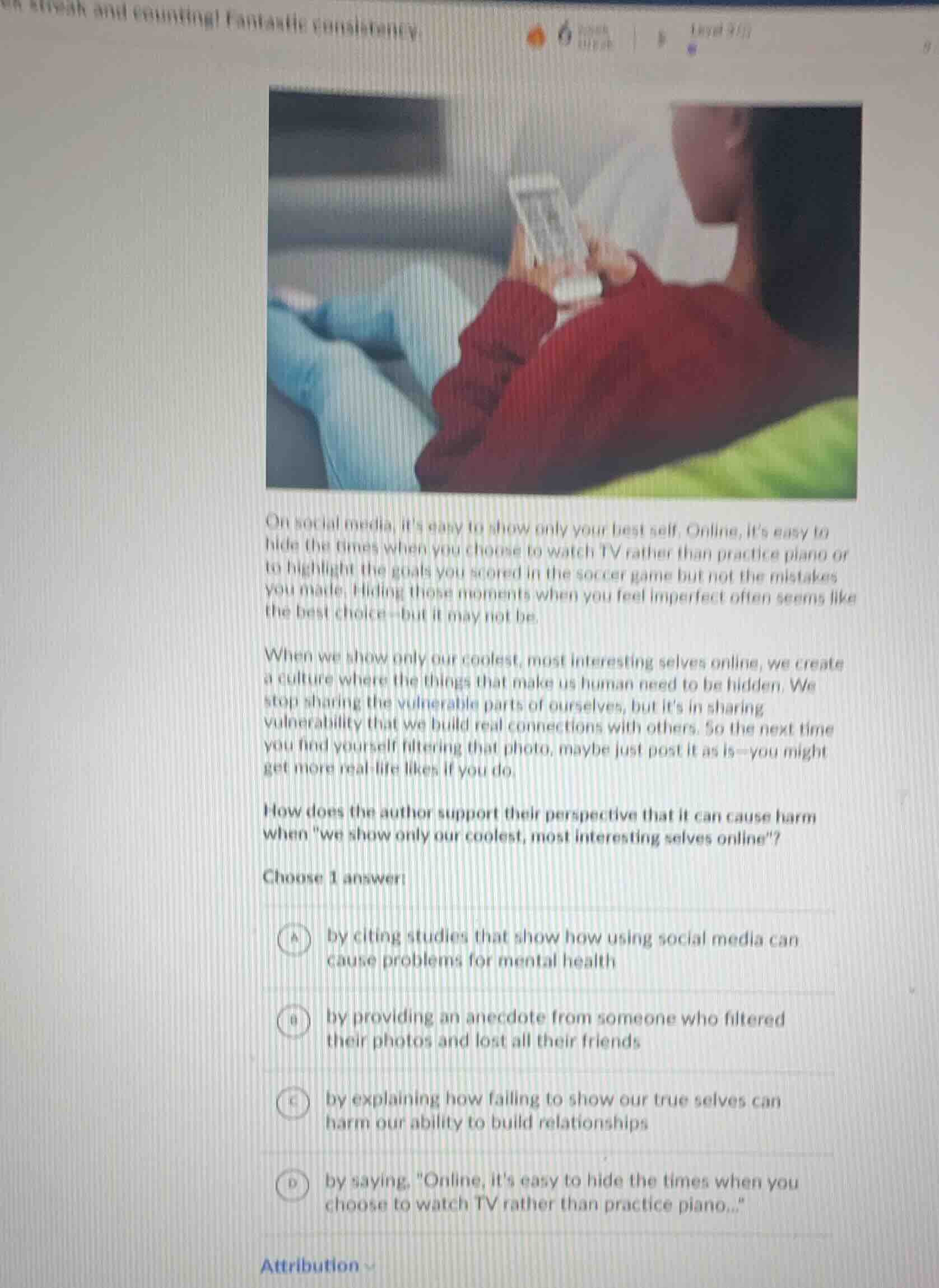 on social media, its easy to show only your best self. online, its easy…