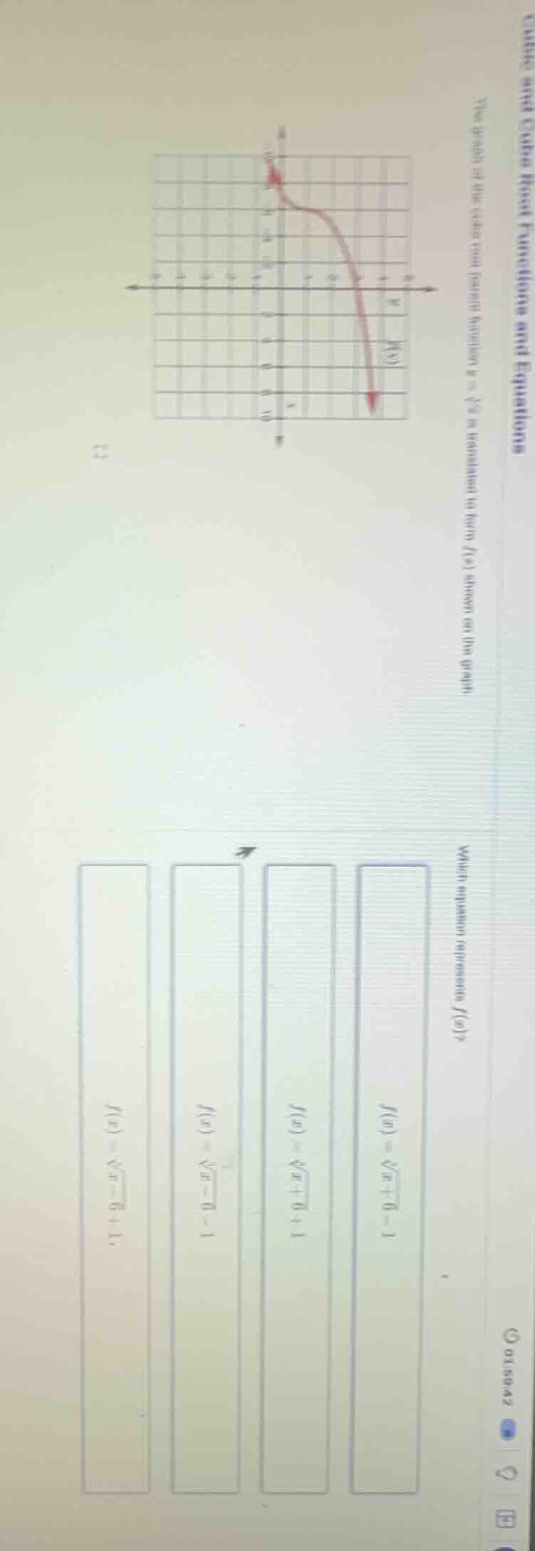 cube and cube root functions and equations the graph of the cube root p…