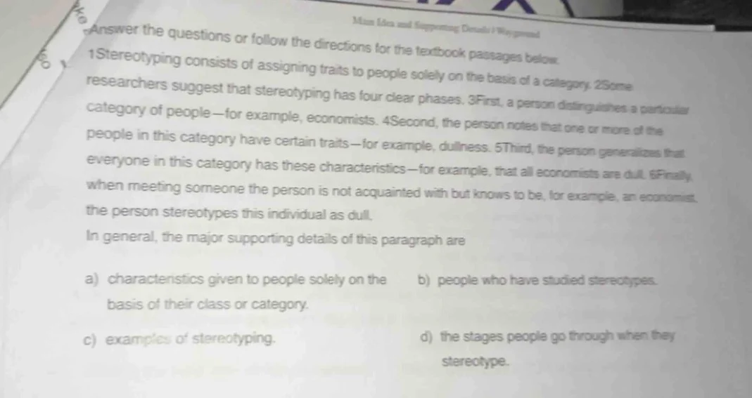 main idea and supporting details / waygo answer the questions or follow…