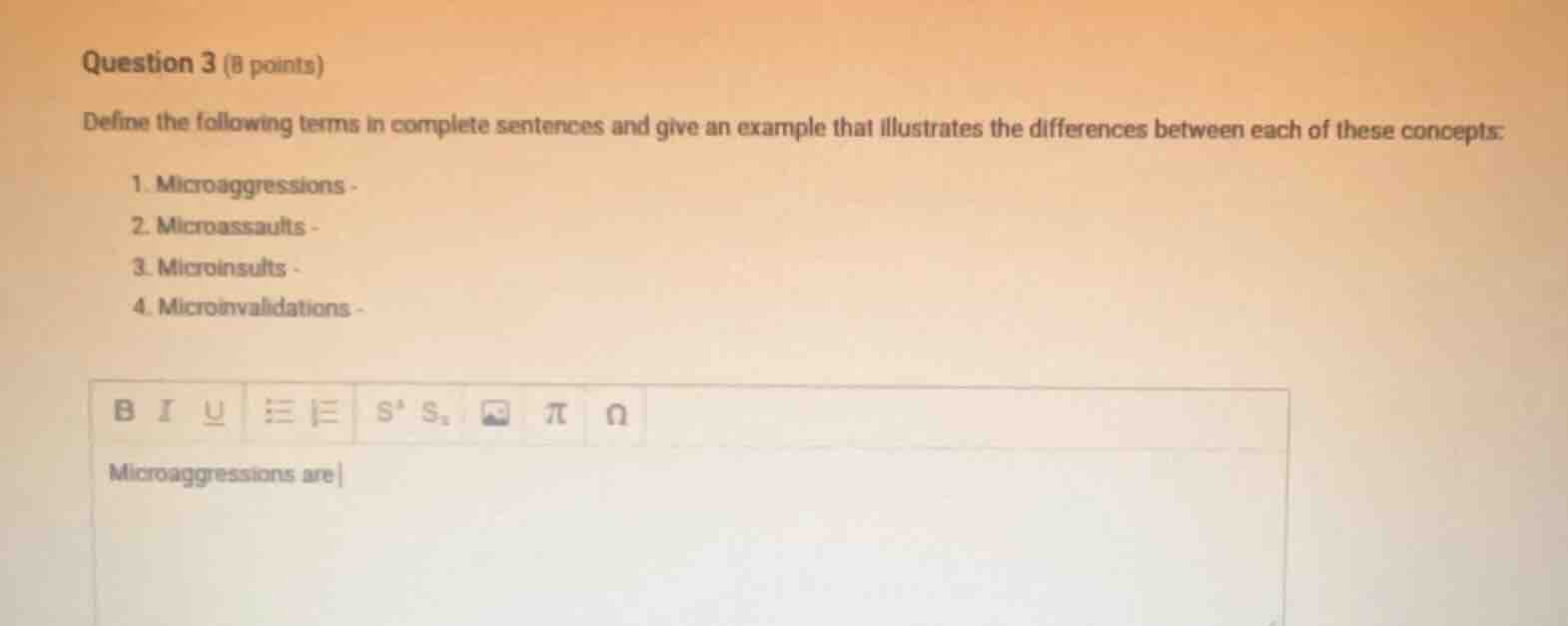 question 3 (8 points)define the following terms in complete sentences a…