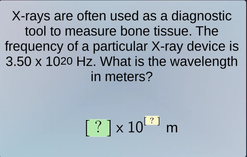 x-rays are often used as a diagnostic tool to measure bone tissue. the …