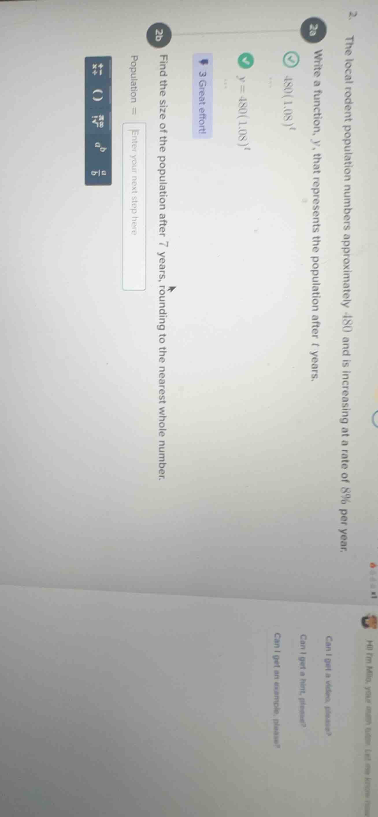 2. the local rodent population numbers approximately 480 and is increas…