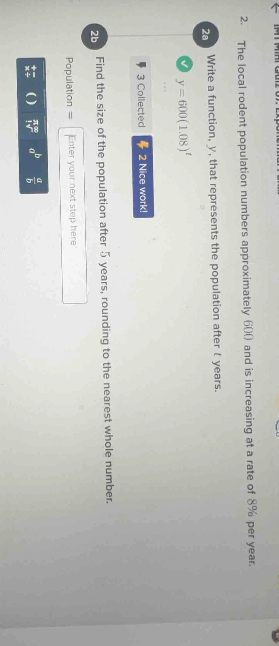 2. the local rodent population numbers approximately 600 and is increas…