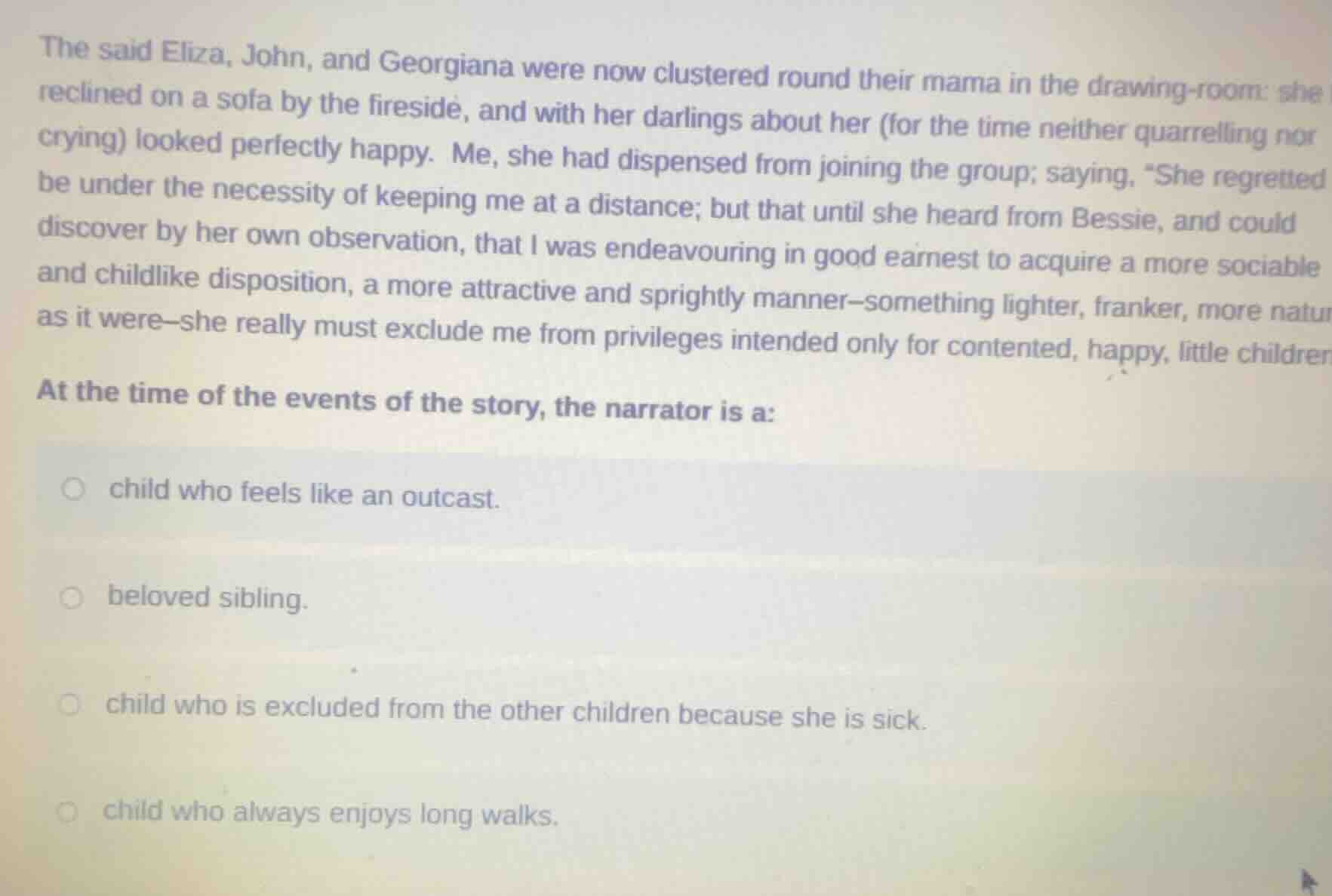 the said eliza, john, and georgiana were now clustered round their mama…
