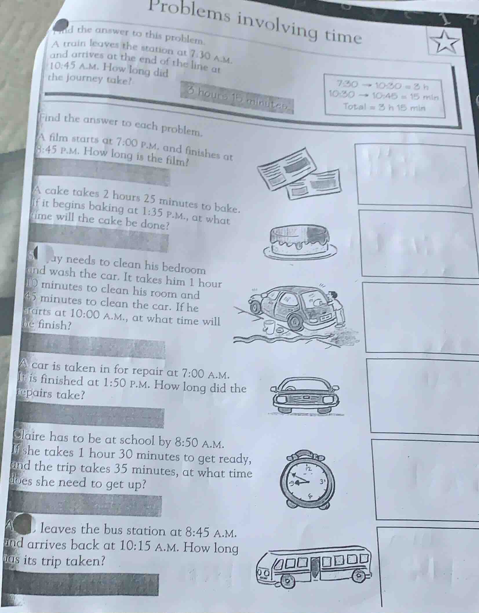 problems involving time find the answer to this problem. a train leaves…