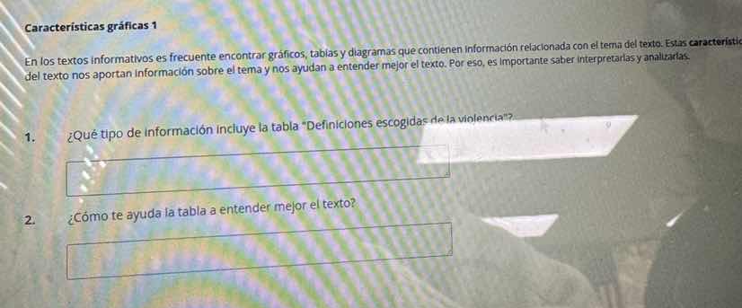 características gráficas 1 en los textos informativos es frecuente enco…