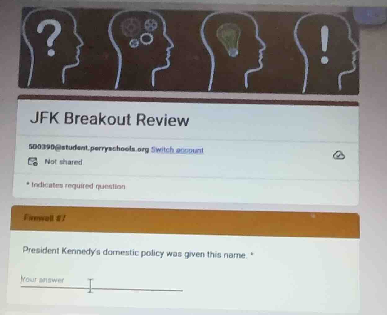 jfk breakout review 500390@student.perryschools.org switch account not …