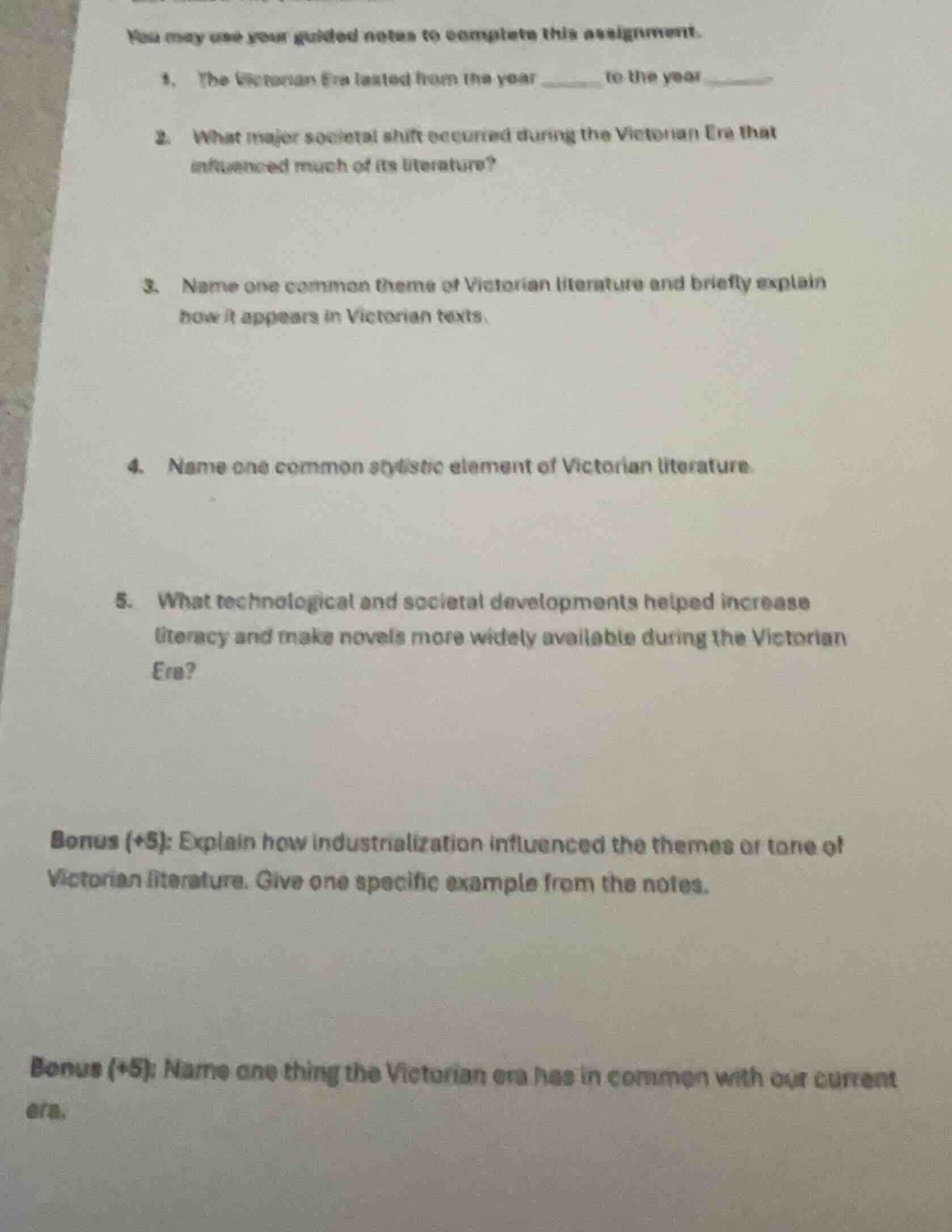 you may use your guided notes to complete this assignment. 1. the victo…