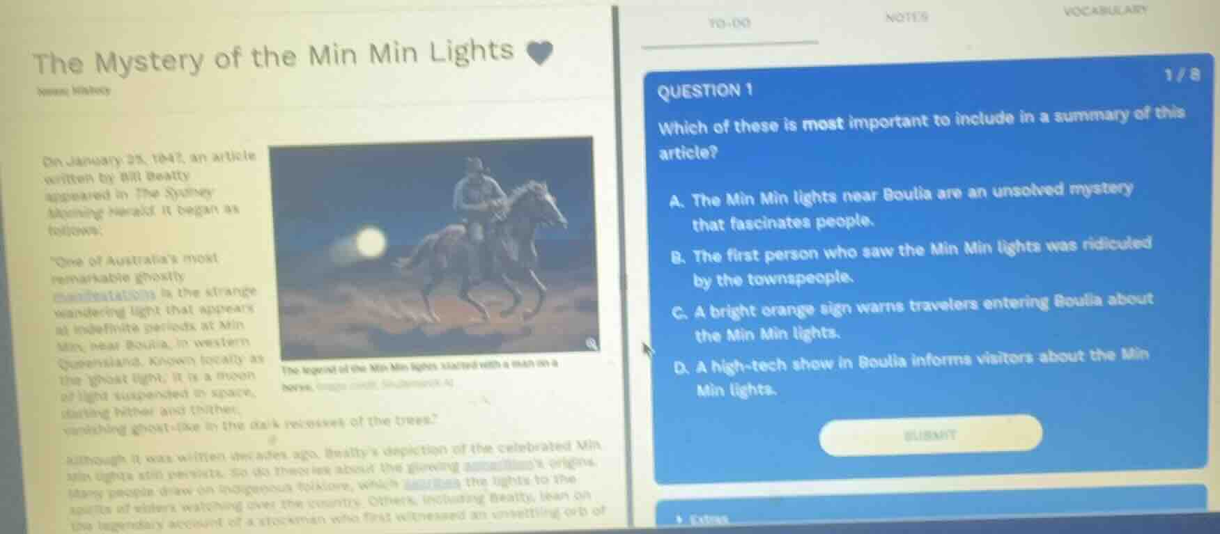 the mystery of the min min lightshuman historyon january 25, 1947, an a…