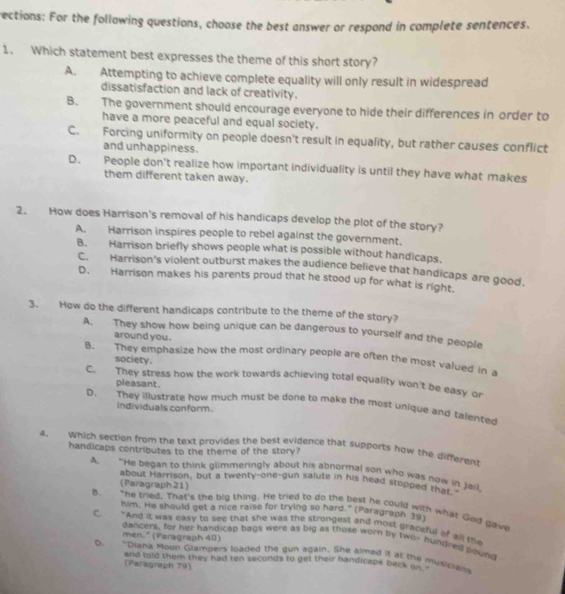 ections: for the following questions, choose the best answer or respond…