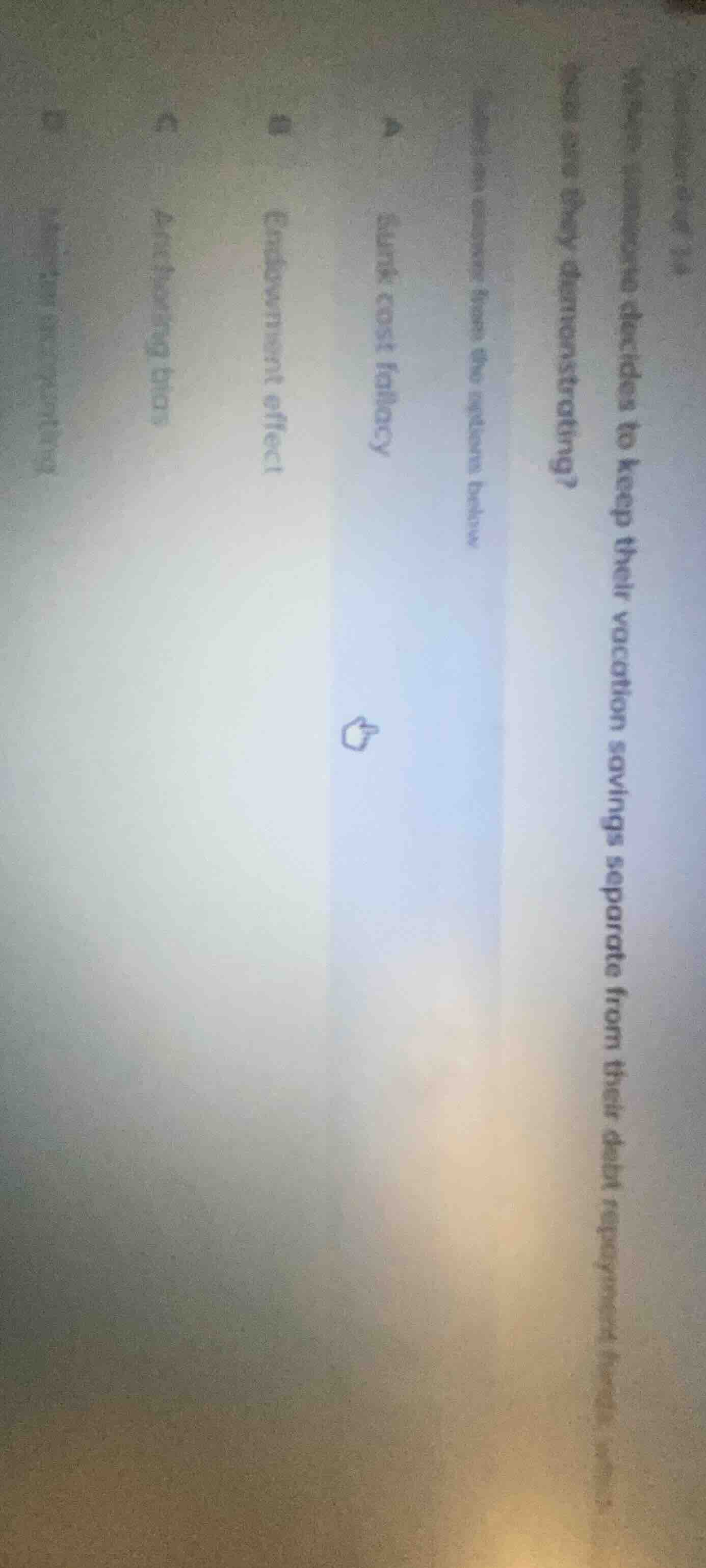 question 14 when someone decides to keep their vacation savings separat…