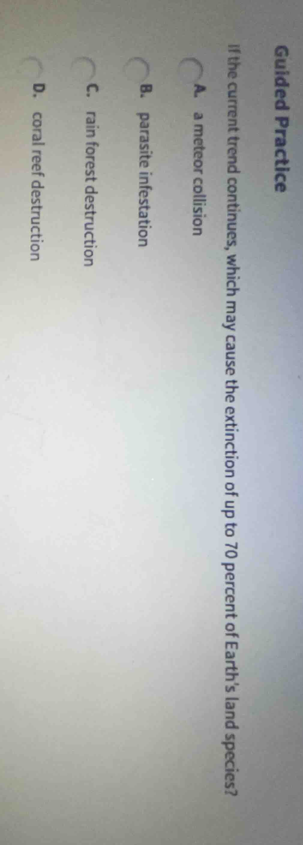 guided practice if the current trend continues, which may cause the ext…