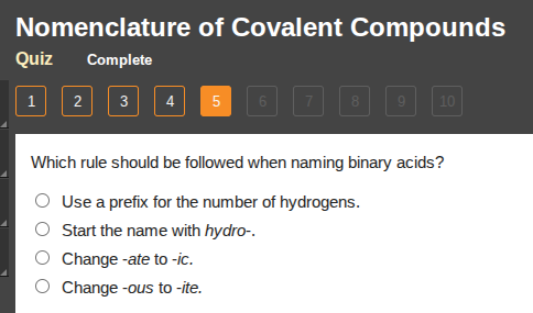 nomenclature of covalent compounds quiz complete 1 2 3 4 5 6 7 8 9 10 w…