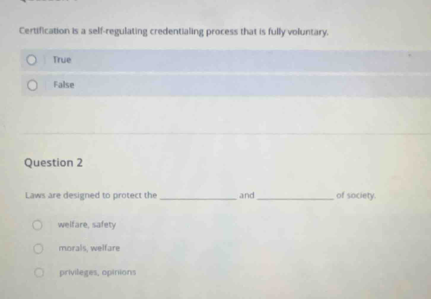 certification is a self-regulating credentialing process that is fully …