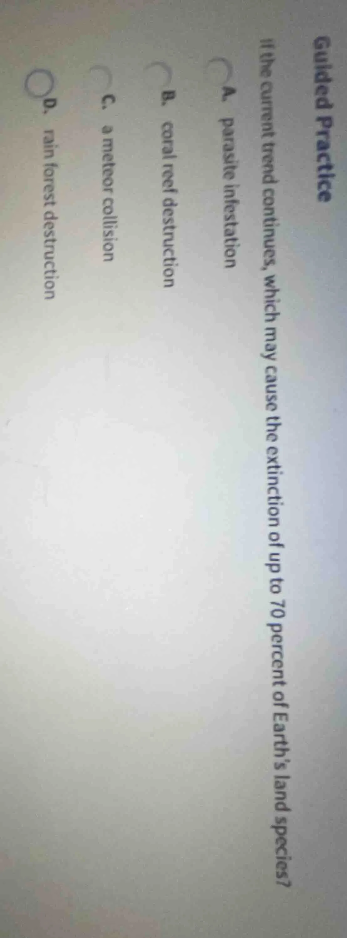 guided practice if the current trend continues, which may cause the ext…