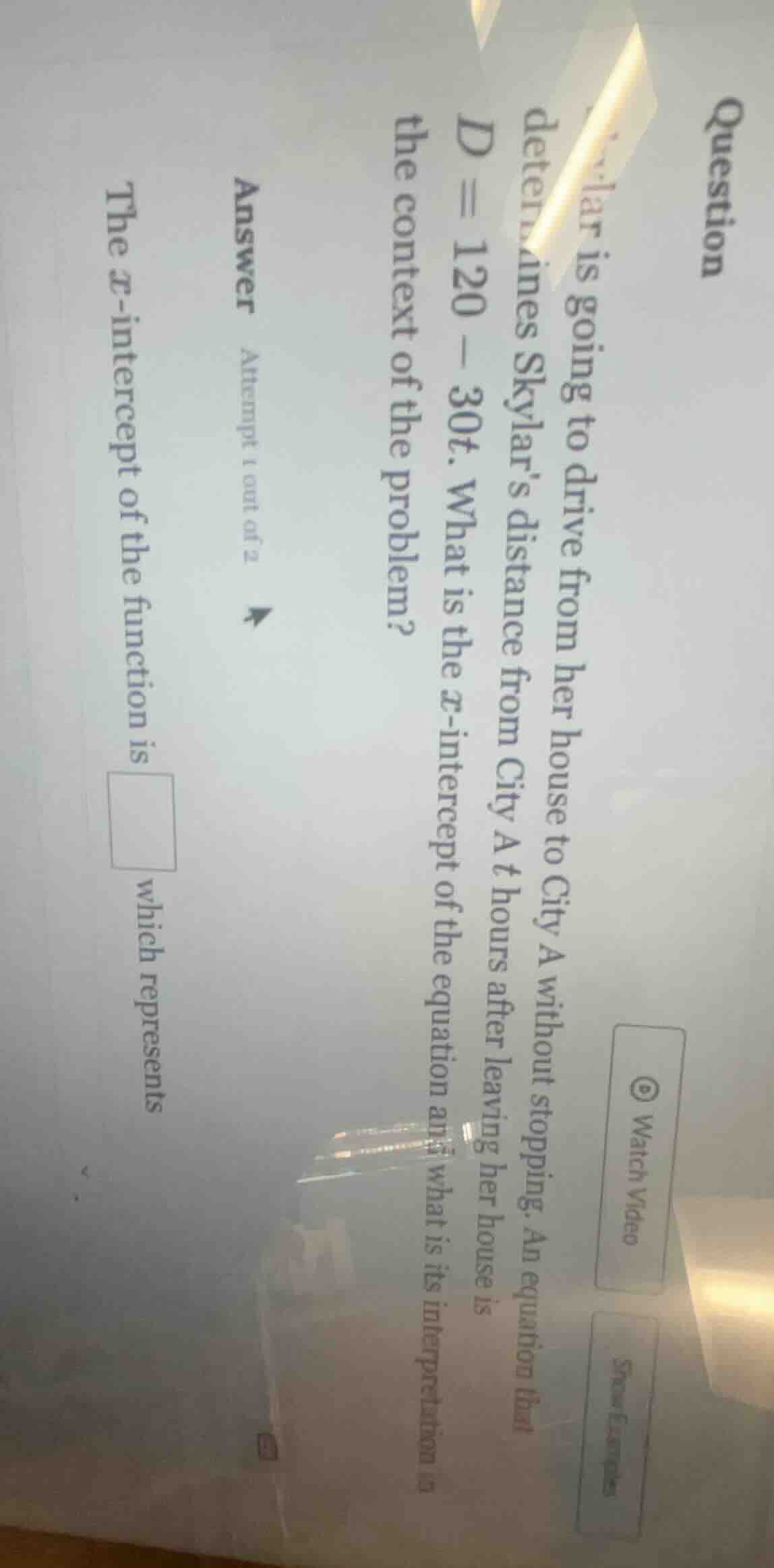 questionskylar is going to drive from her house to city a without stopp…