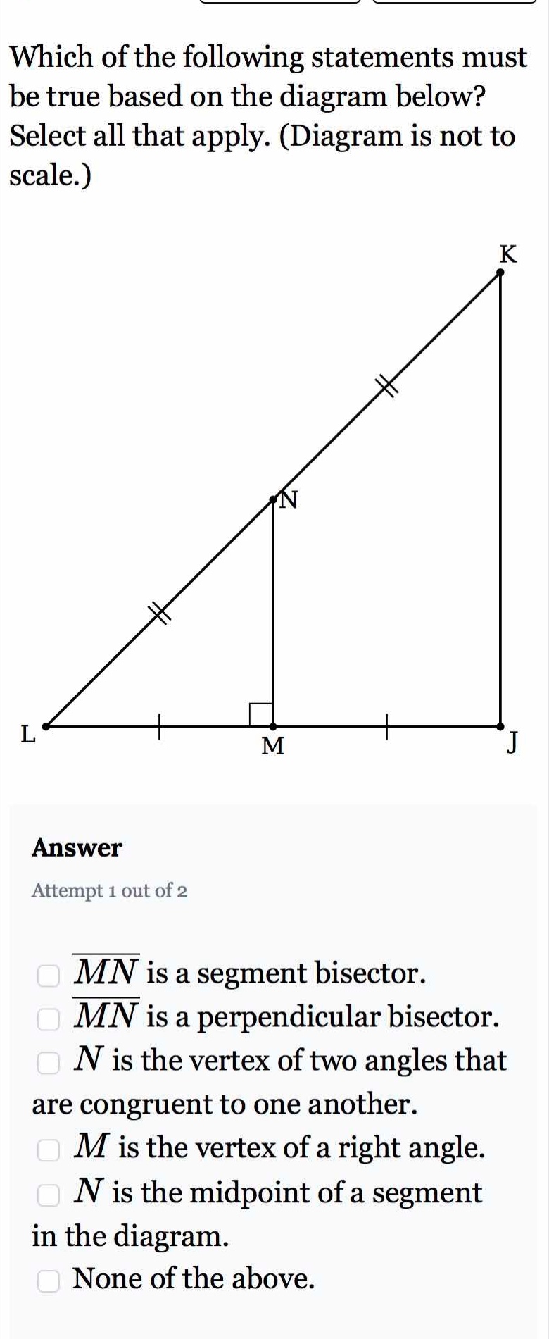 which of the following statements must be true based on the diagram bel…