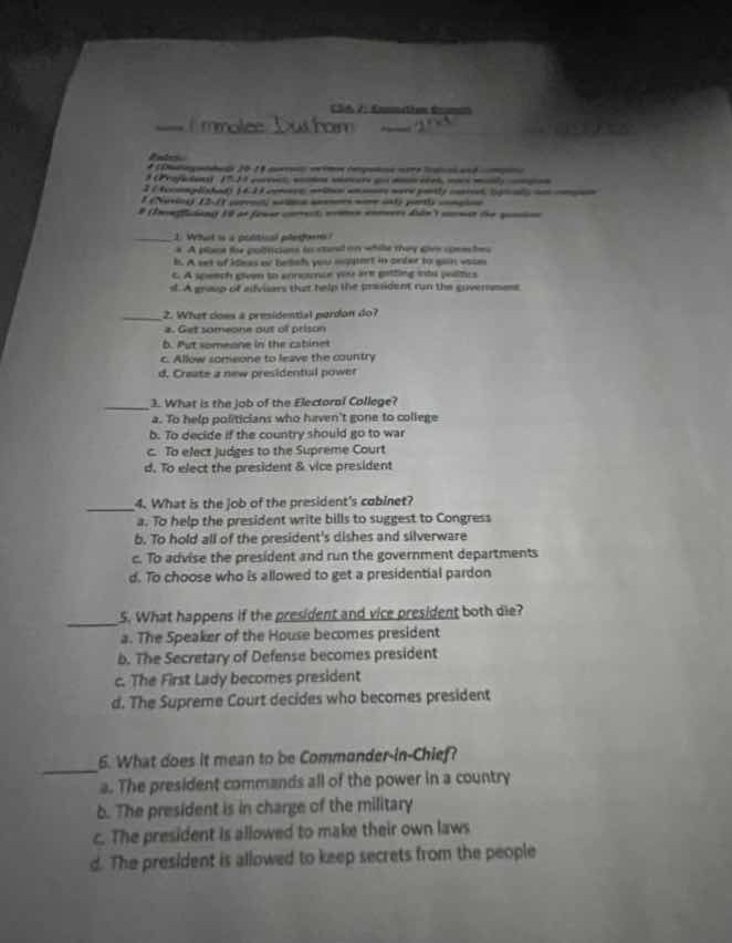 class 2: executive branch name: imani sou hom period 2 directions: 1 (u…