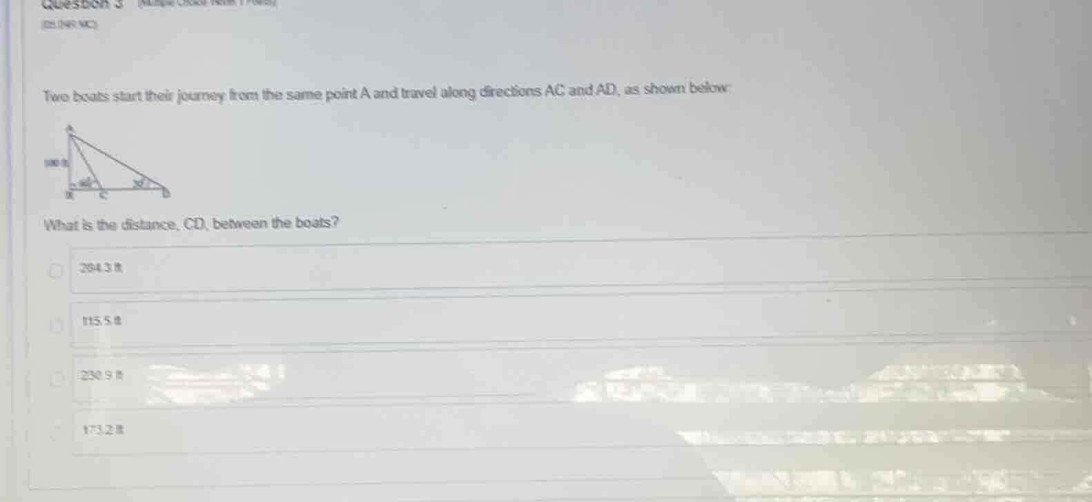 question 3 (multiple choice, 4 points) (25149-mc) two boats start their…