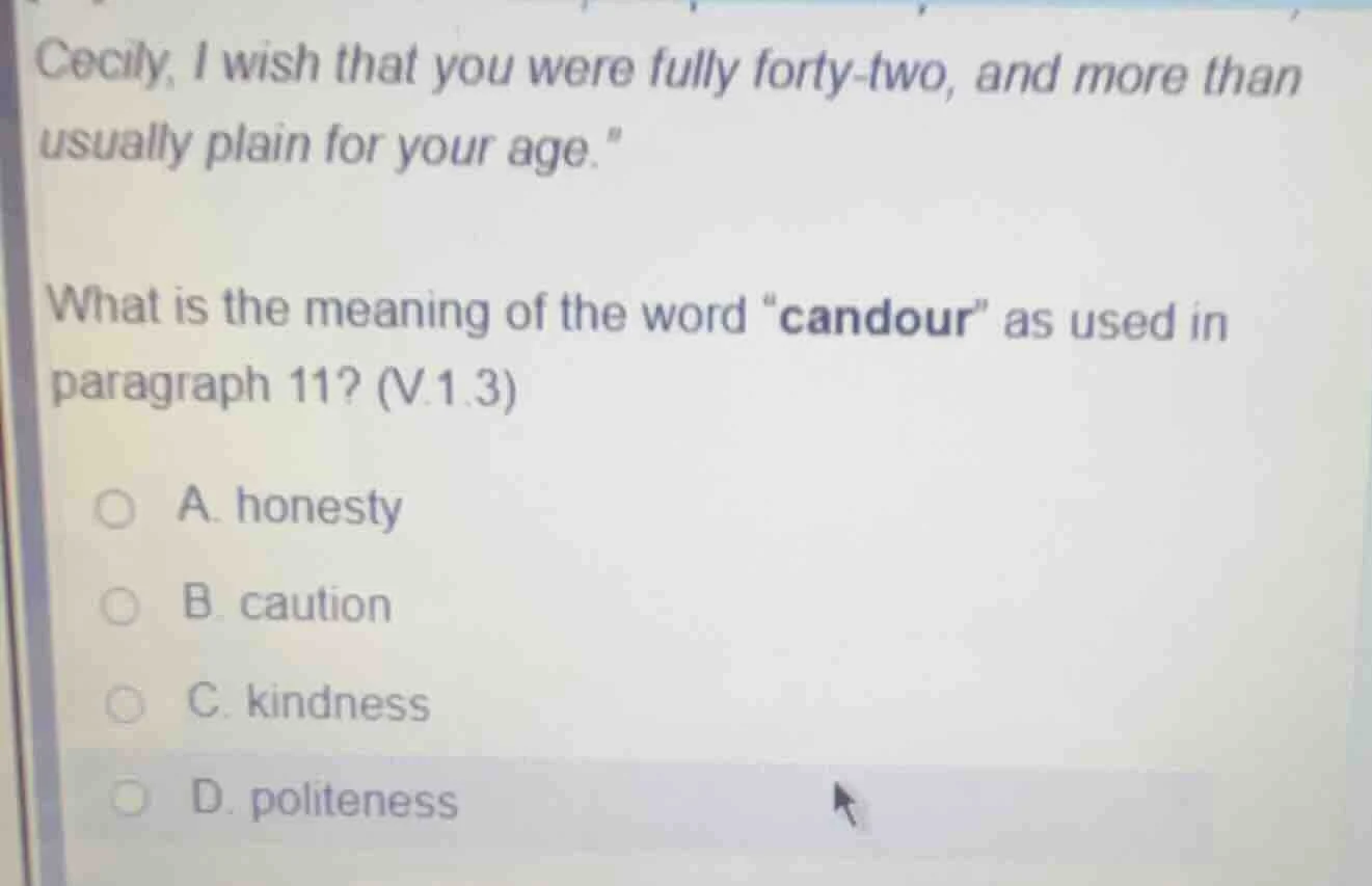 cecily, i wish that you were fully forty-two, and more than usually pla…