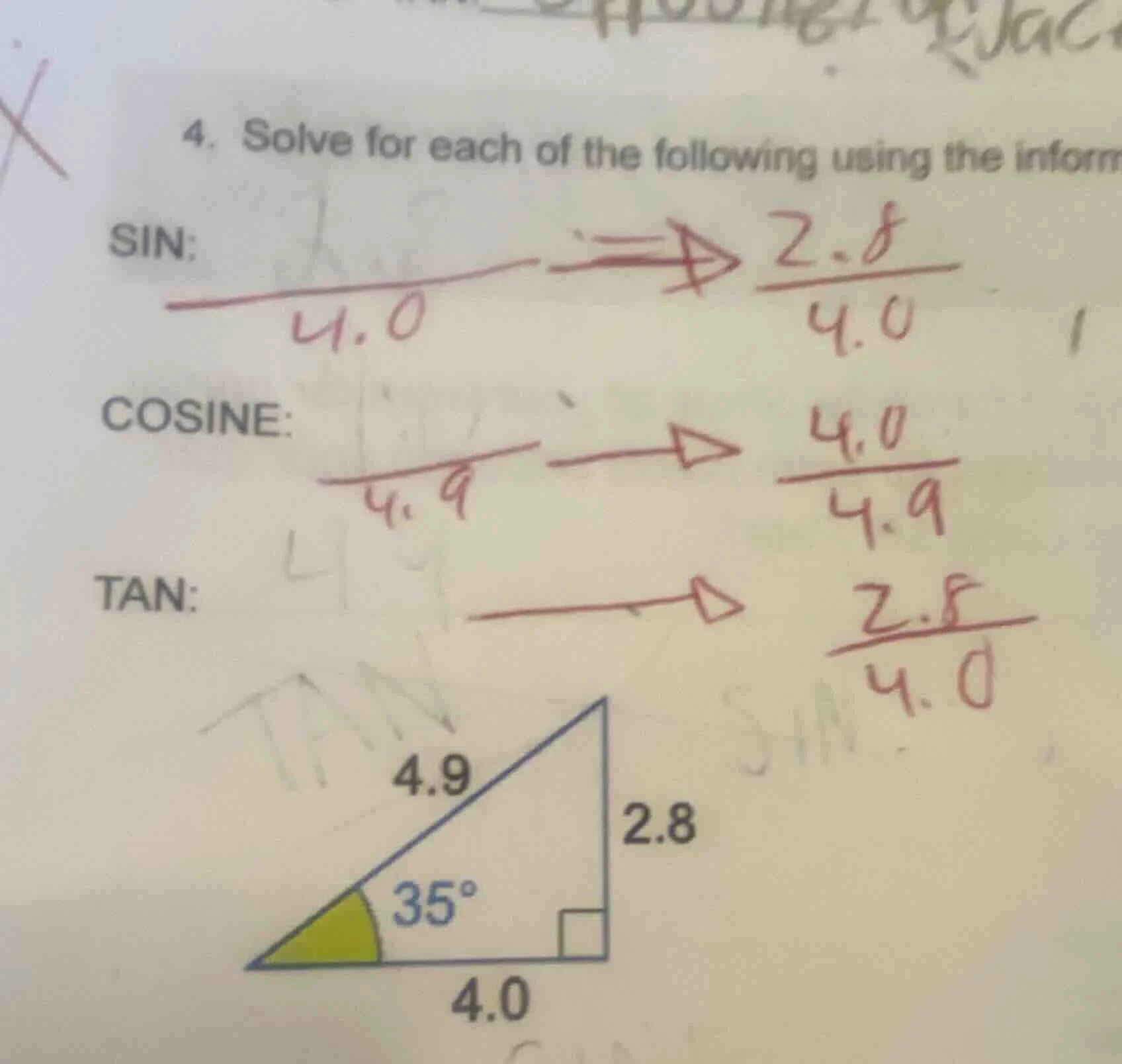 4. solve for each of the following using the informsin: $\frac{4.0}{4.0…