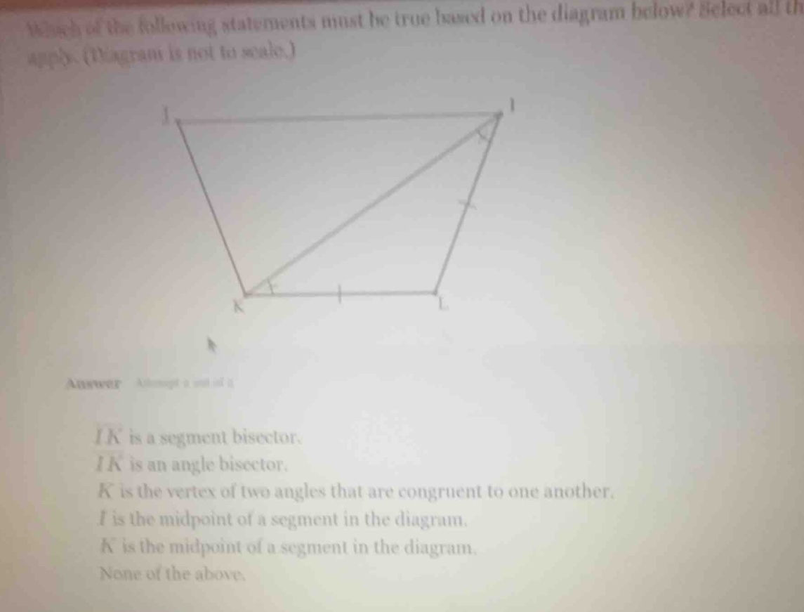 which of the following statements must be true based on the diagram bel…