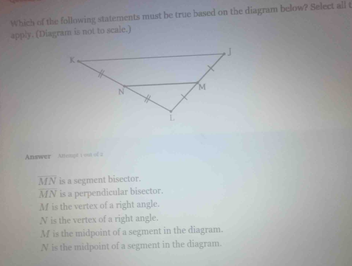 which of the following statements must be true based on the diagram bel…
