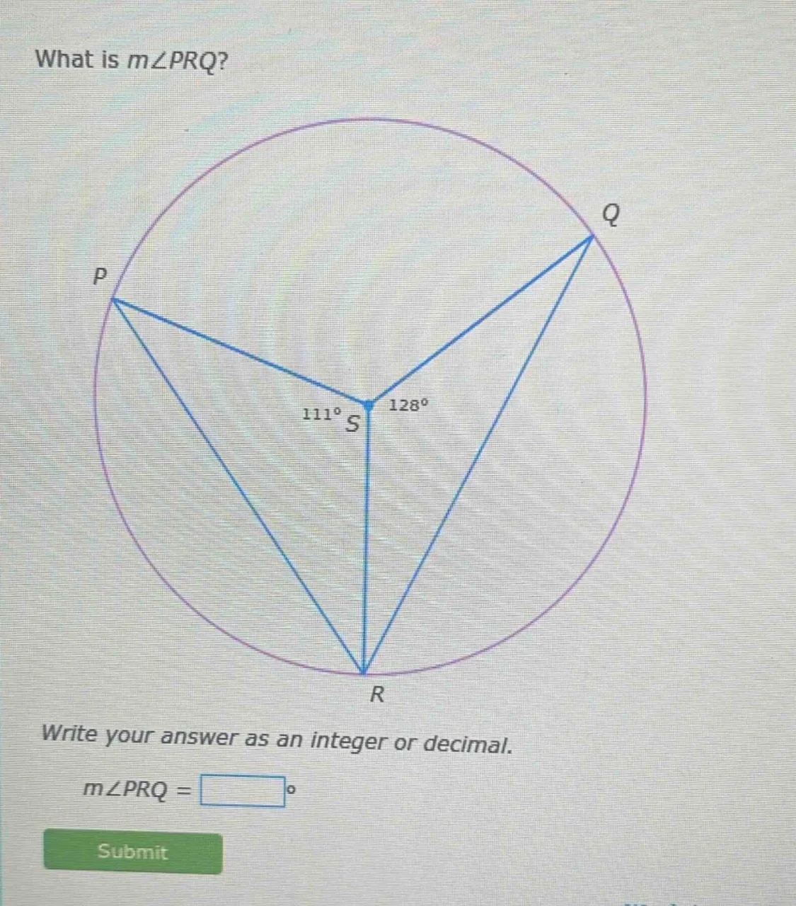 what is $m\\angle prq$? write your answer as an integer or decimal. $m\…