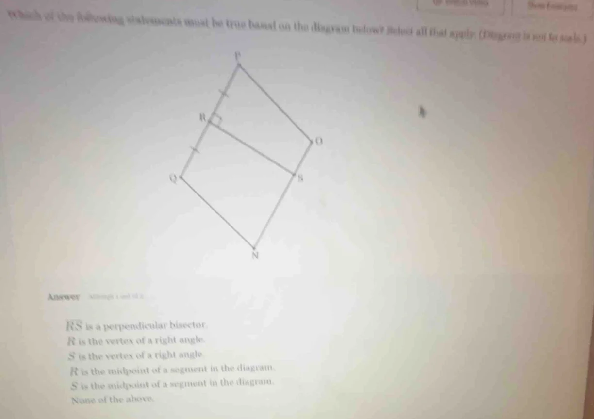 which of the following statements must be true based on the diagram bel…