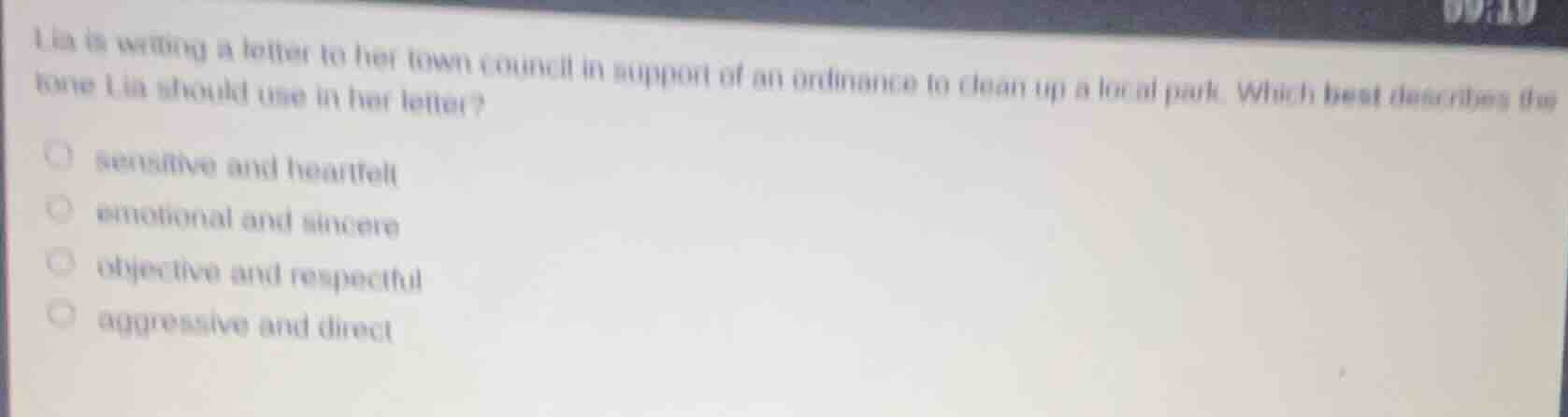 lia is writing a letter to her town council in support of an ordinance …