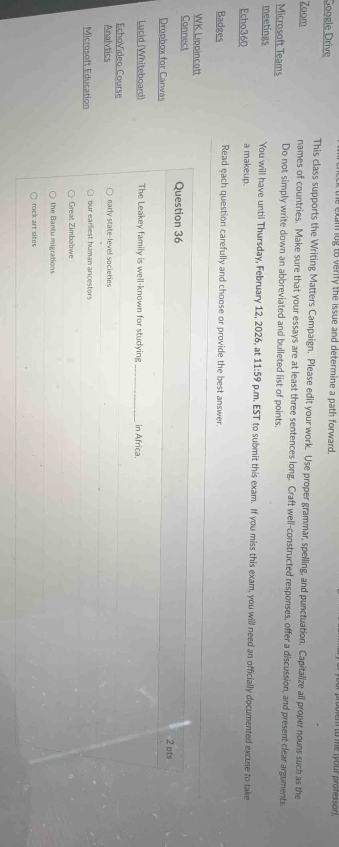 google drive zoom microsoft teams meetings echo360 badges wk lippincott…