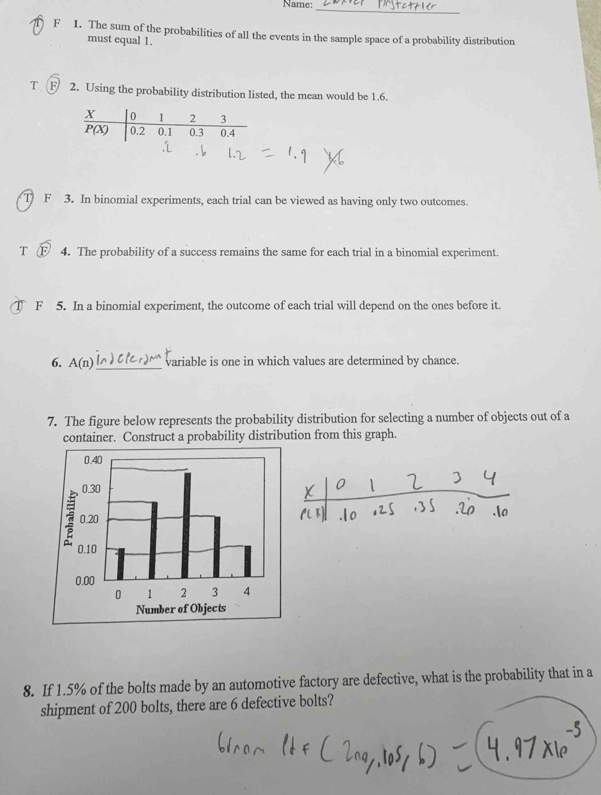name: 1. the sum of the probabilities of all the events in the sample s…