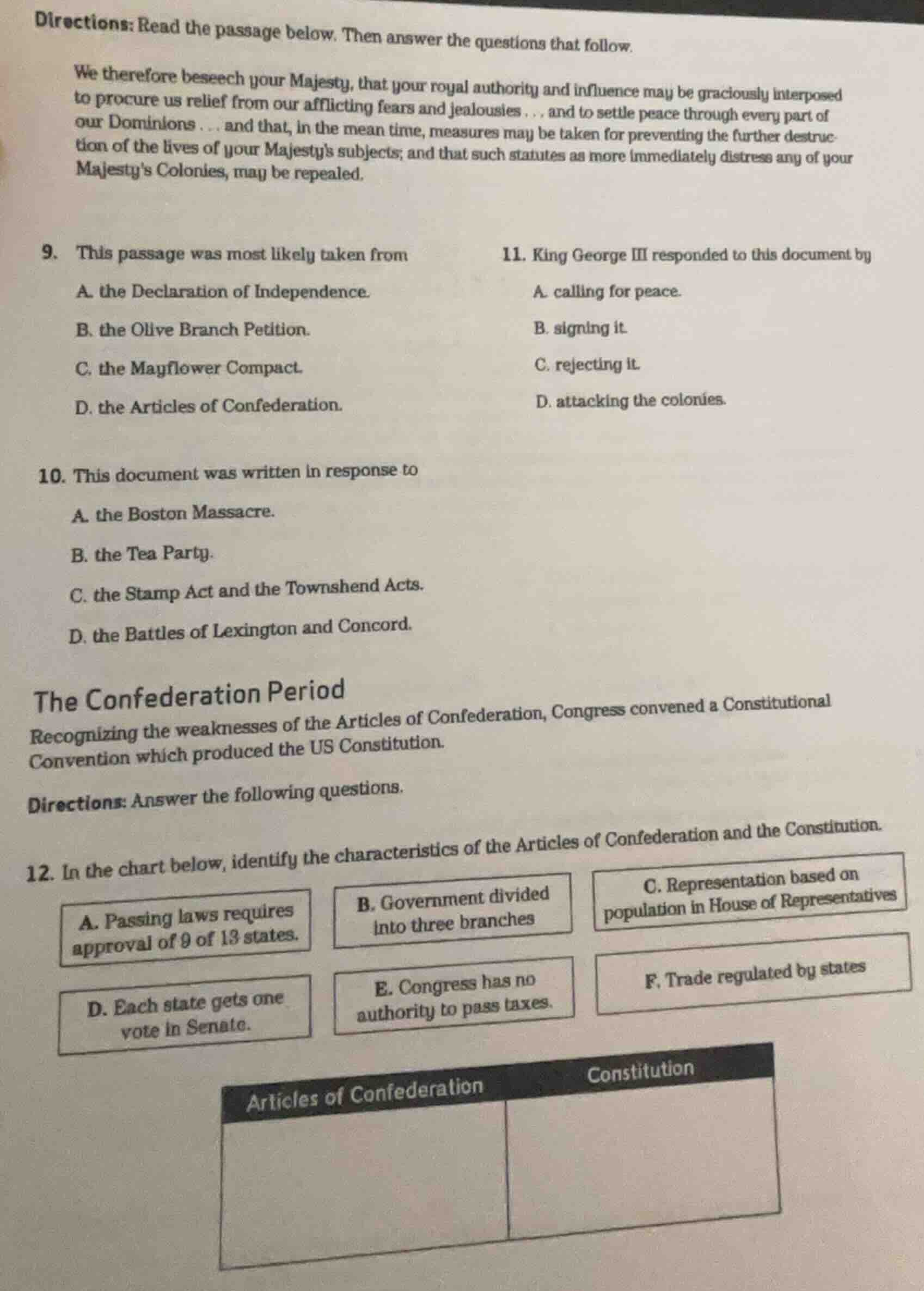 directions: read the passage below. then answer the questions that foll…