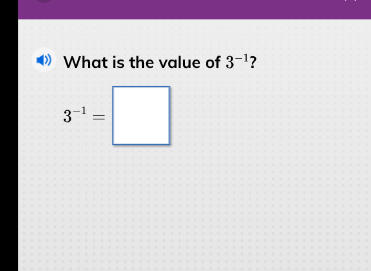 what is the value of $3^{-1}$? $3^{-1} = \\square$