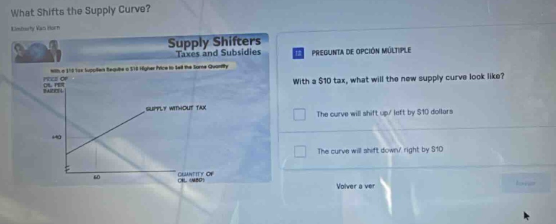 what shifts the supply curve? kimberly yao horn supply shifters taxes a…
