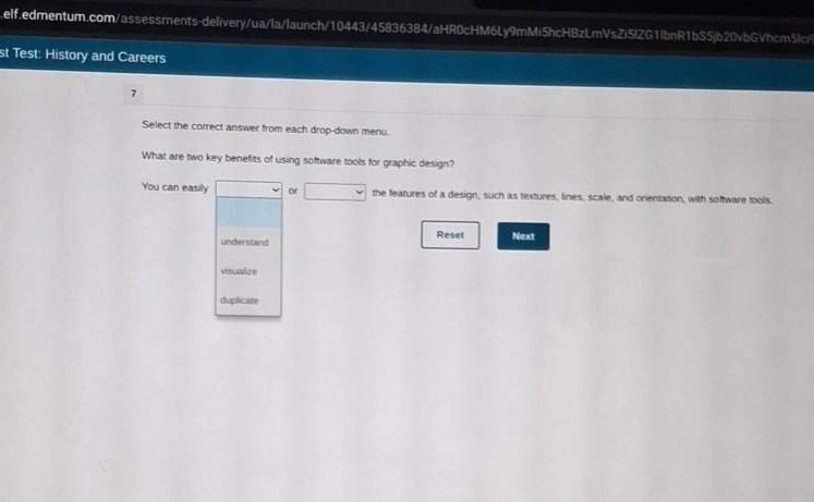 test: history and careers 7 select the correct answer from each drop-do…