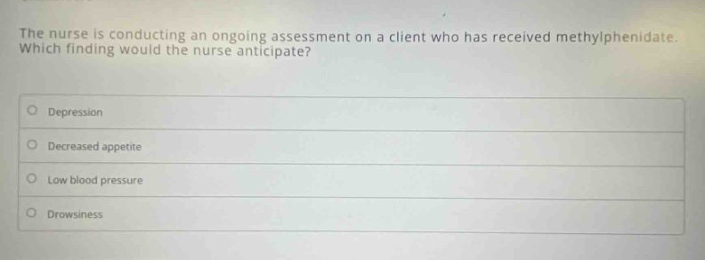 the nurse is conducting an ongoing assessment on a client who has recei…