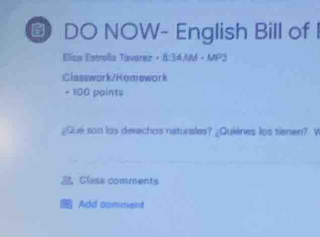 do now- english bill ofelisa estrella tavarez · 8:34 am · mp3classwork/…