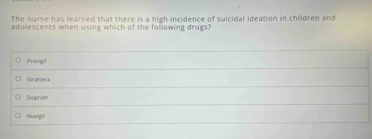 the nurse has learned that there is a high incidence of suicidal ideati…