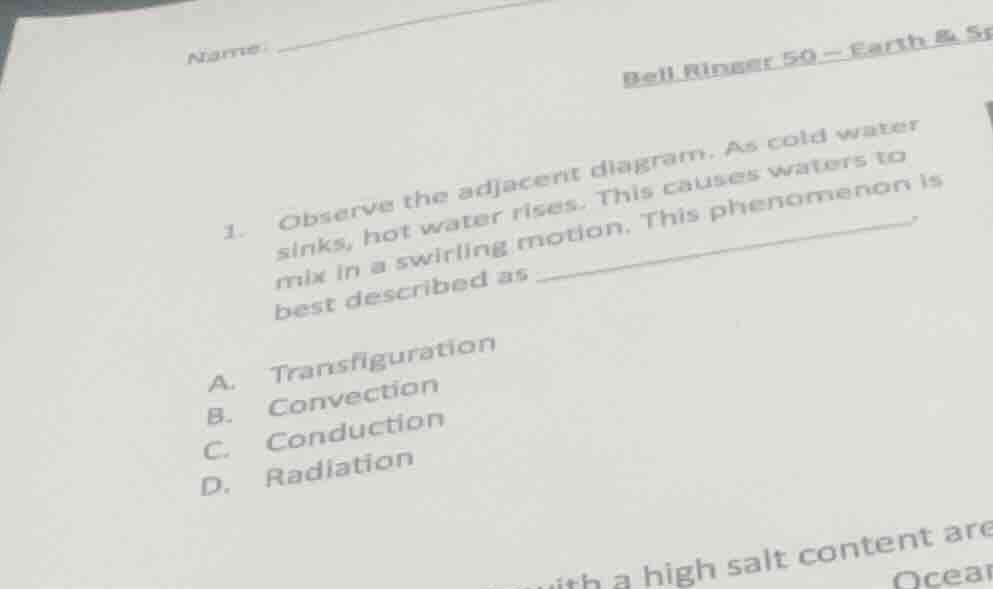 name:bell ringer 50 - earth & sp1. observe the adjacent diagram. as col…