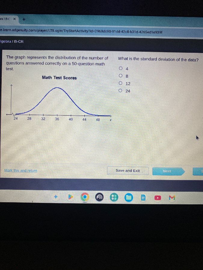 the graph represents the distribution of the number of questions answer…