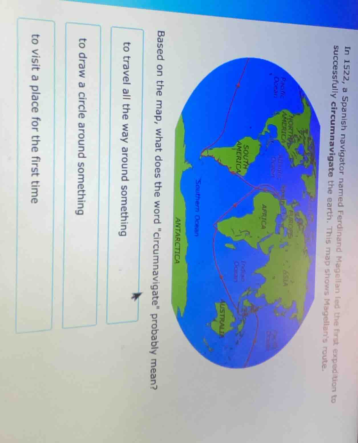 in 1522, a spanish navigator named ferdinand magellan led the first exp…