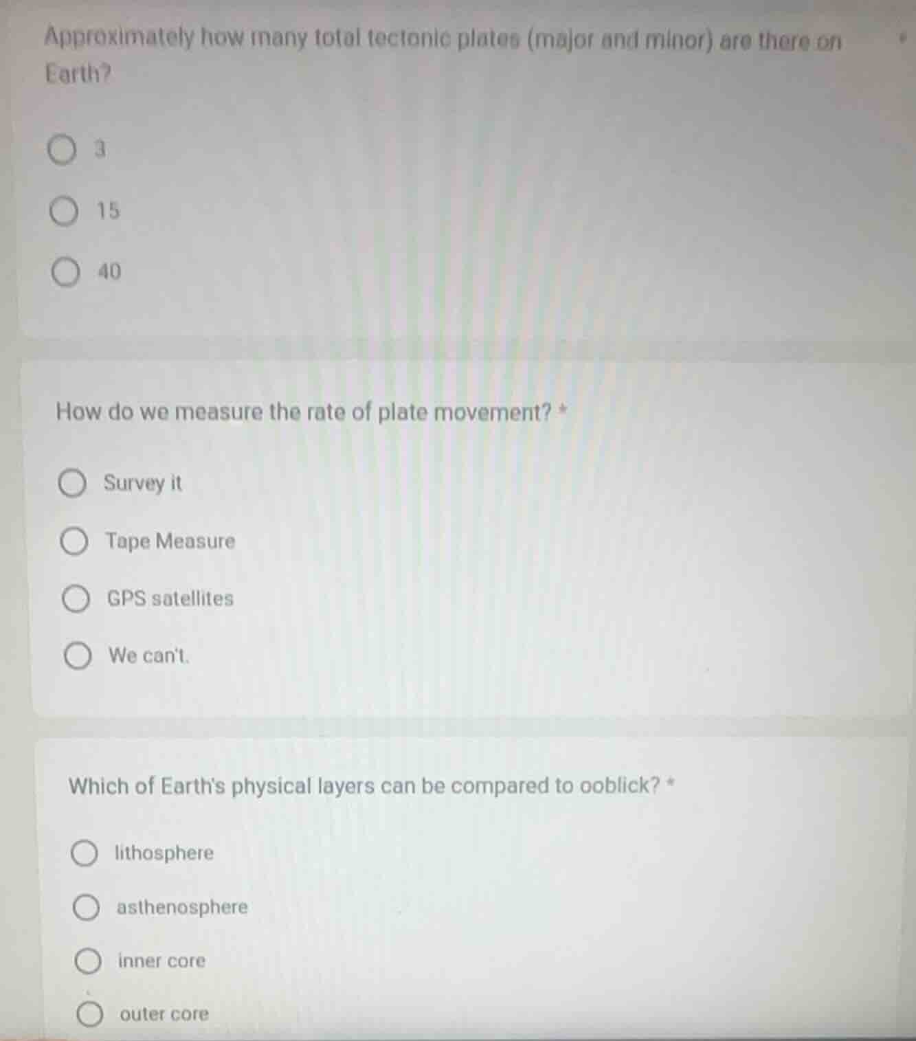 approximately how many total tectonic plates (major and minor) are ther…