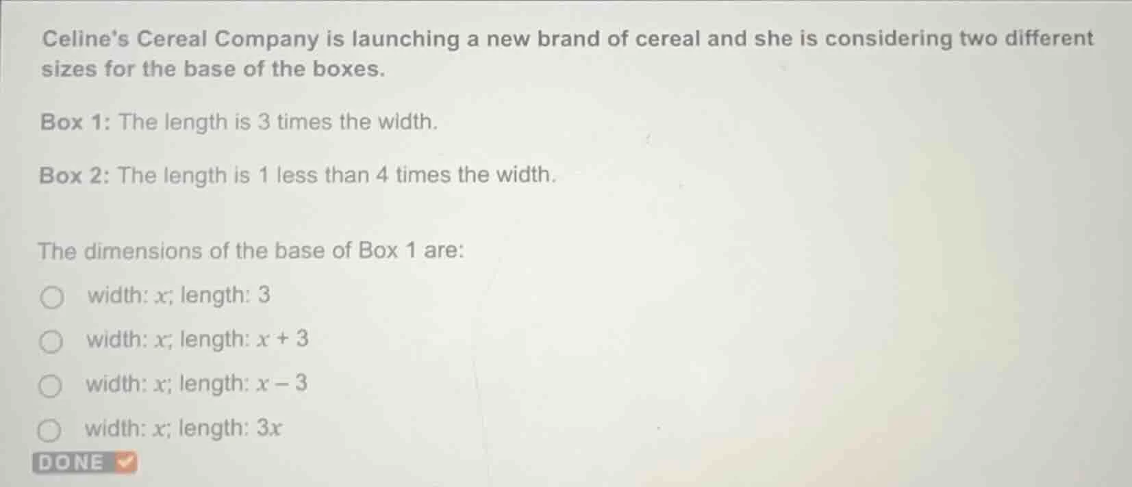 celines cereal company is launching a new brand of cereal and she is co…