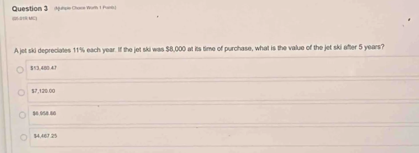 question 3 (multiple choice worth 1 points) (05.01r mc) a jet ski depre…