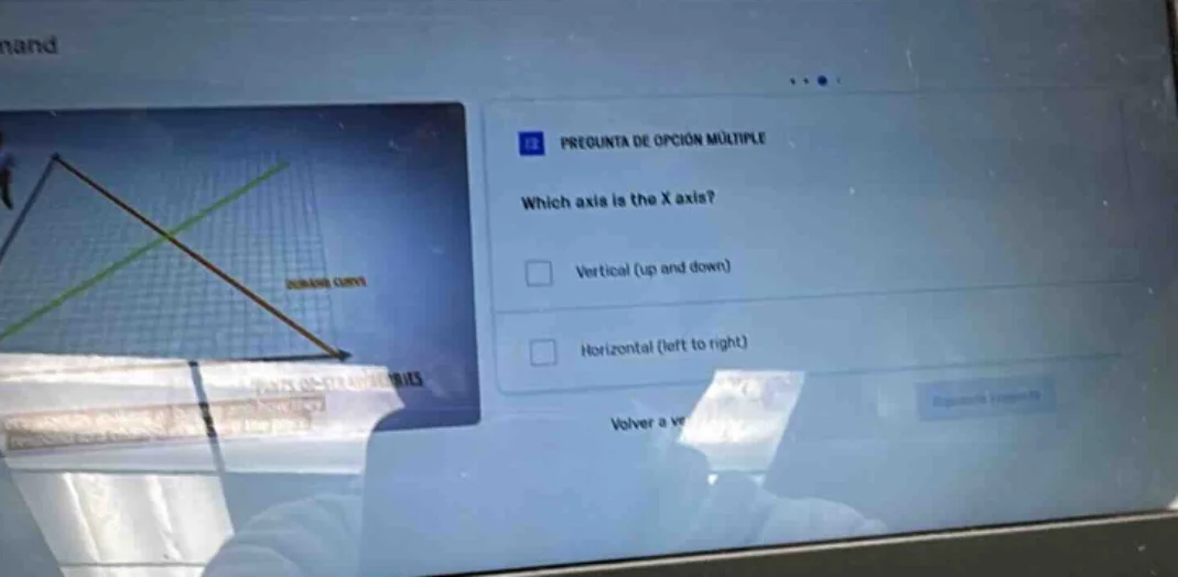 pregunta de opcion multiple which axis is the x axis? vertical (up and …