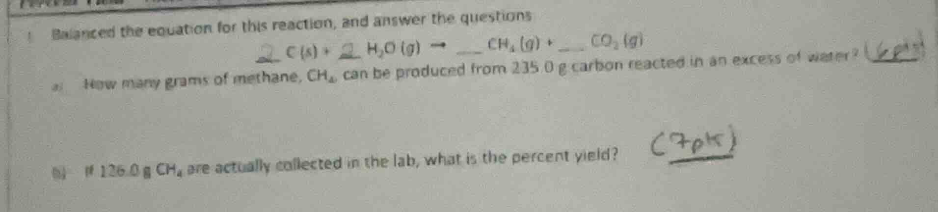 1. balance the equation for this reaction, and answer the questions $\b…